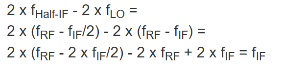 1824.5MHz頻率的無用信號(hào)造成了169MHz的半中頻雜散成份
