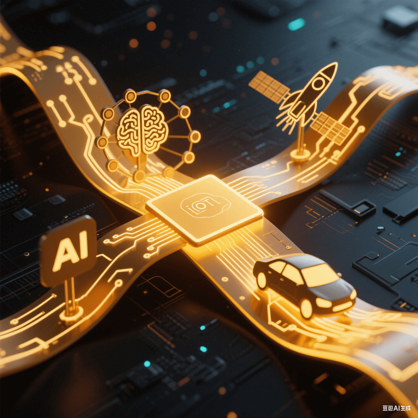 聚酰亞胺柔性板作為核心橋梁連接人工智能、物聯網、新能源汽車與航空航天等未來科技