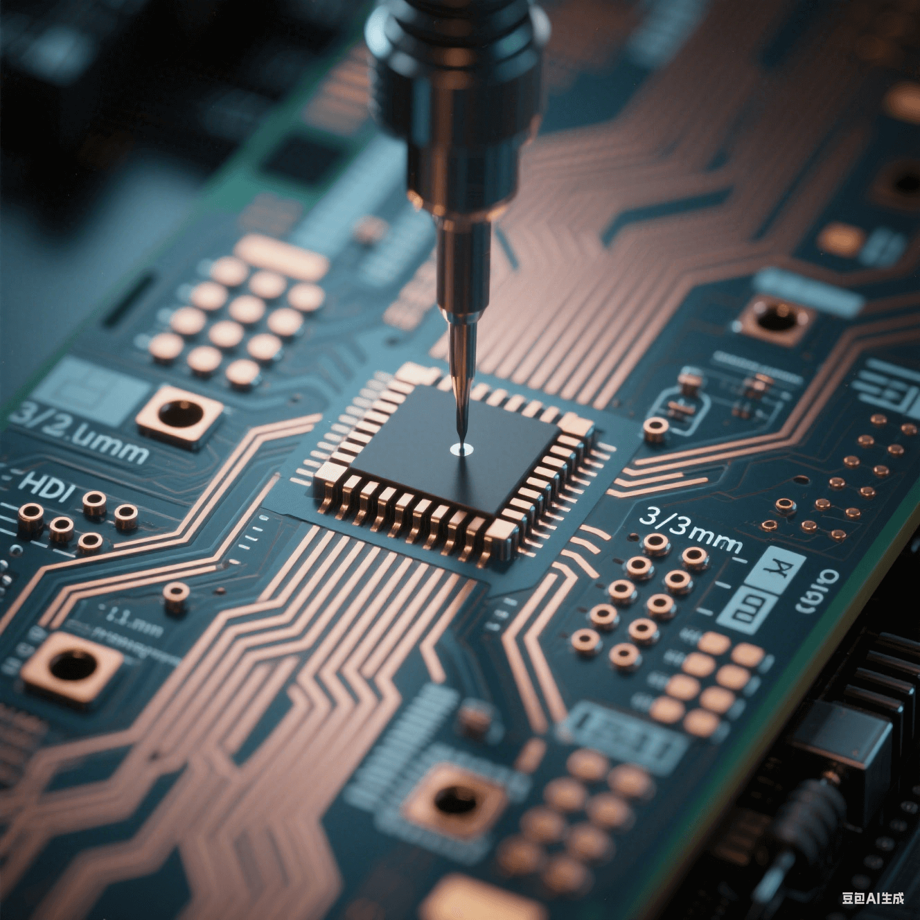 域控制器HDI板：0.1mm激光微孔+3μm線寬實現任意層互連