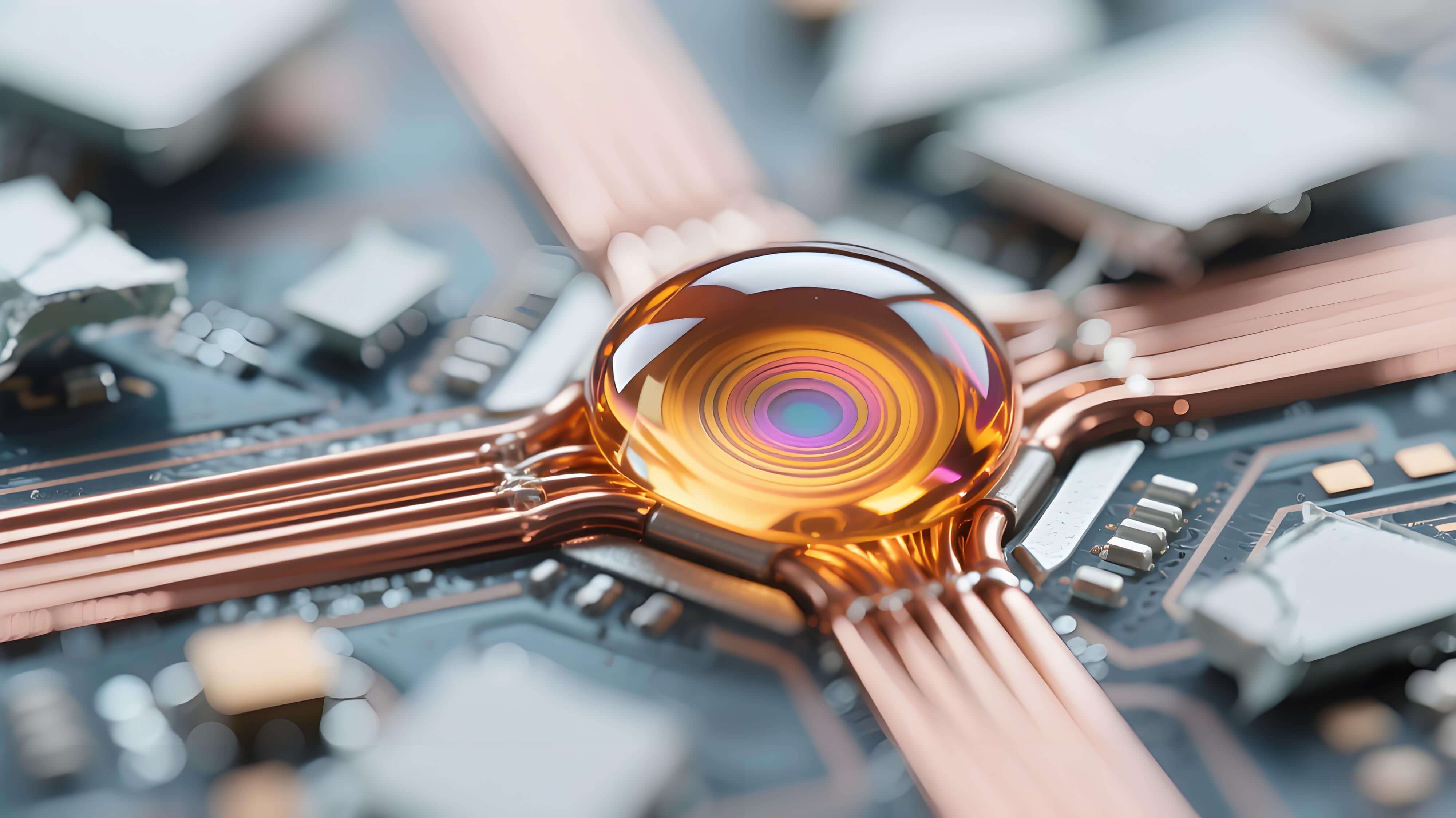 剛撓板彎折區淚滴形導線過渡抗應力設計顯微攝影