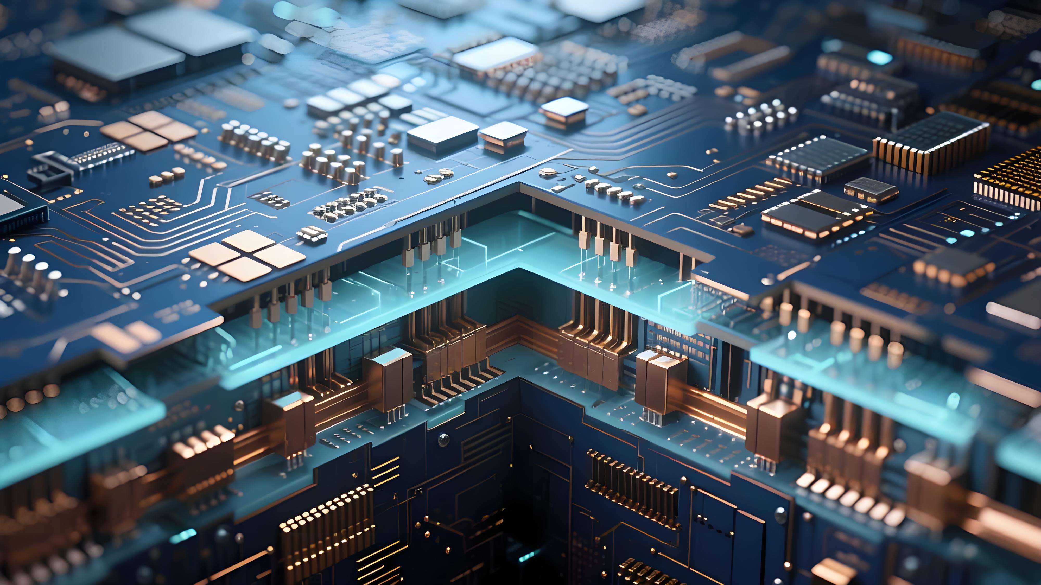 毫米波電路板3D集成內(nèi)部截面視圖，展示硅通孔(TSV)與玻璃通孔(TGV)結(jié)構(gòu)