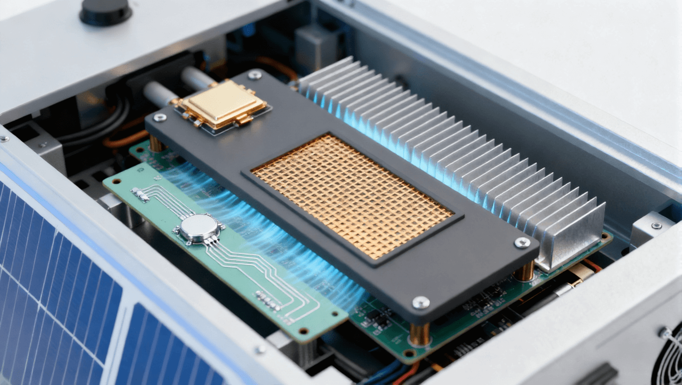 光伏逆變器 SiC 模塊基板應(yīng)用場(chǎng)景，氮化鋁基板適配 1500V 逆變器提升轉(zhuǎn)換效率 0.5%-1%