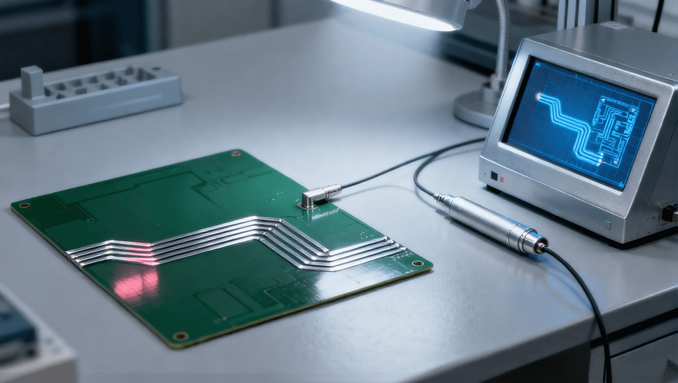 射頻前端 PCB 仿真驗證場景，三維仿真模型 + S 參數測試優(yōu)化傳輸線阻抗