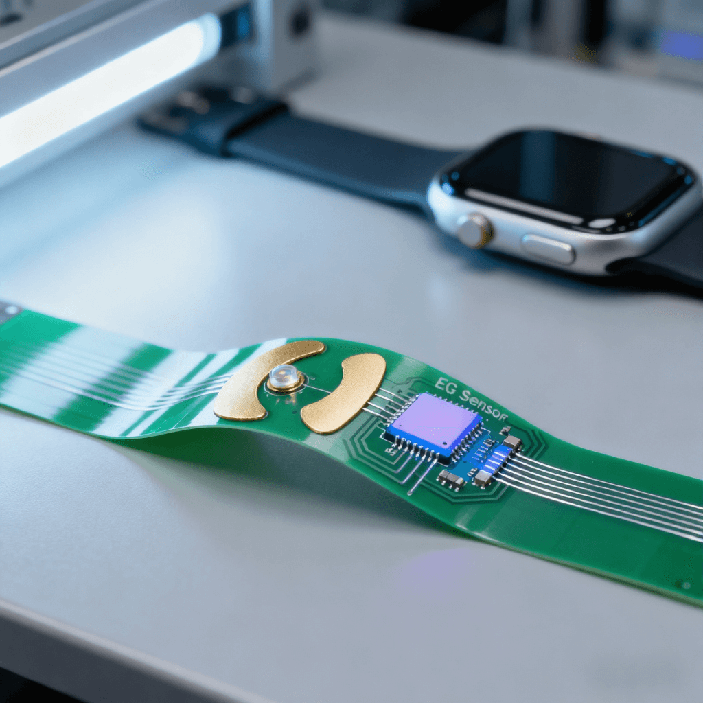 PCB集成健康傳感器場景，柔性聚酰亞胺基材+低功耗MCU實現智能手表健康監測