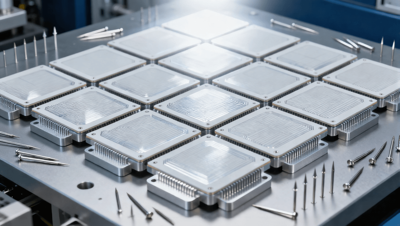 高頻毫米波天線板 5G 基站 Massive MIMO 天線陣列 實驗室場景 銅箔線路 工業科技感