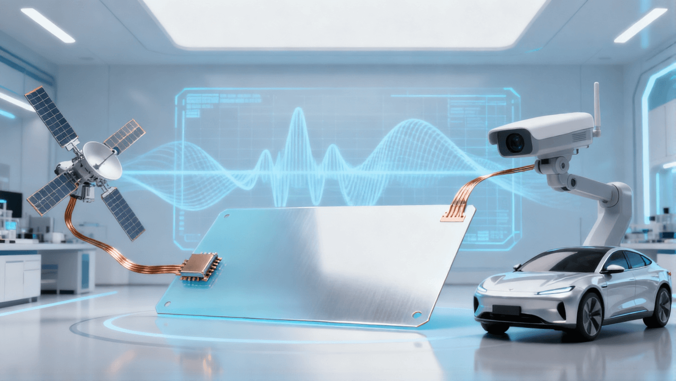 高頻高速覆銅板未來應用于衛星信號模塊與自動駕駛傳感器場景