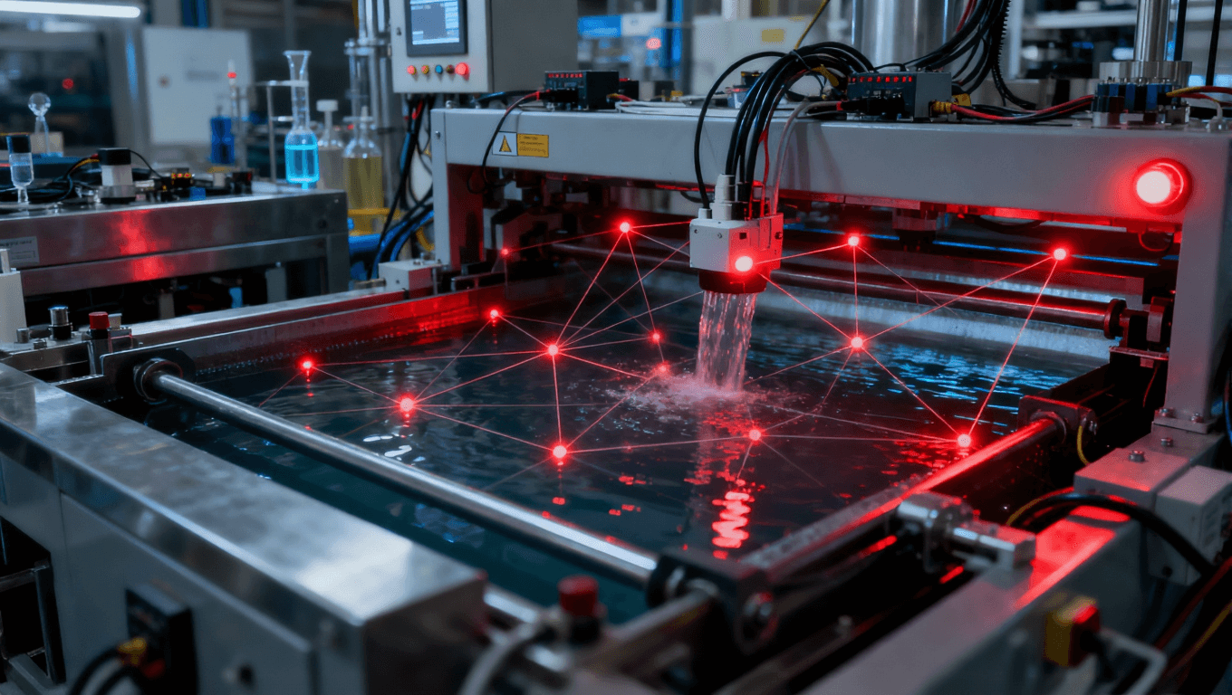 沉銅工藝質量預測與異常預警物聯網系統實時監控場景