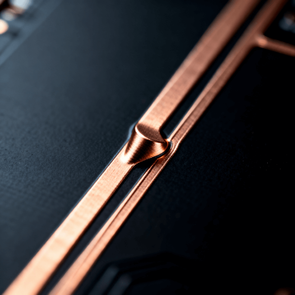 射頻PCB板阻抗匹配設(shè)計(jì)中的微帶線錐形漸變過渡結(jié)構(gòu)細(xì)節(jié)