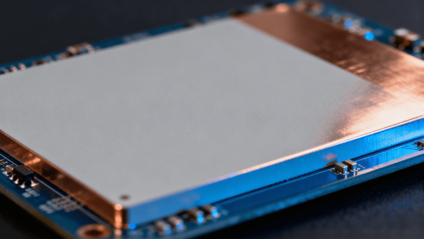 采用銅陶瓷復合結構的氮化鋁陶瓷封裝基板在側光下呈現堅硬致密的質感