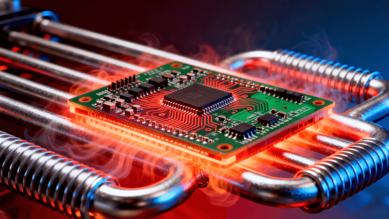 PCB焊接溫度曲線優化示意圖，表現回流焊工藝中的熱管理，助力SMT焊接良率提升