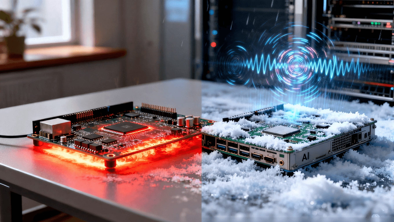 AI服務器PCB高可靠性測試場景，展示在極端溫度、振動與電磁干擾環境下的穩定性能