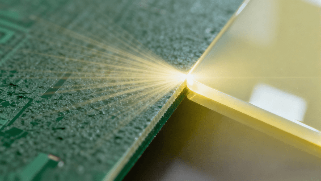 AI服務器PCB高頻材料與普通FR-4材料對比，展示低損耗特性與信號傳輸效率提升