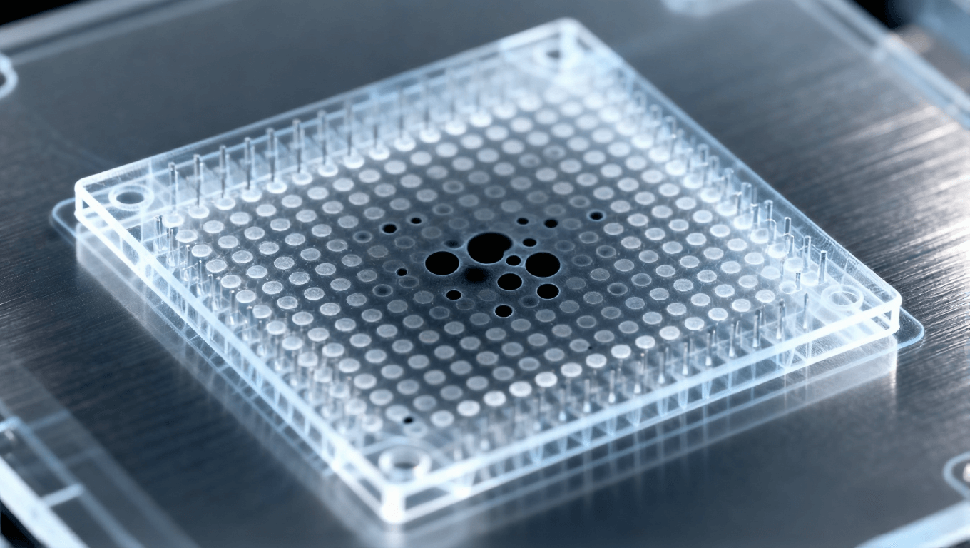 BGA焊點(diǎn)內(nèi)部空洞的X光風(fēng)格透視圖，展示回流焊中難以察覺的焊接缺陷