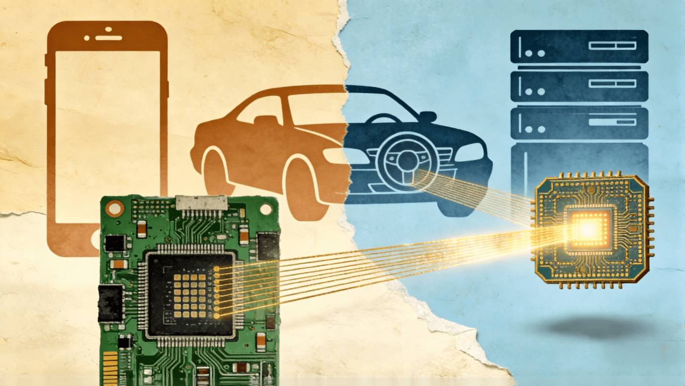 傳統PCB與IC載板在消費電子、汽車、服務器等不同終端應用場景中的概念示意圖