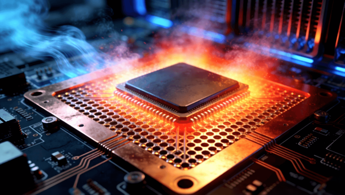 光模塊PCB熱過孔陣列與銅填充散熱結構，展示芯片區域高效熱管理設計